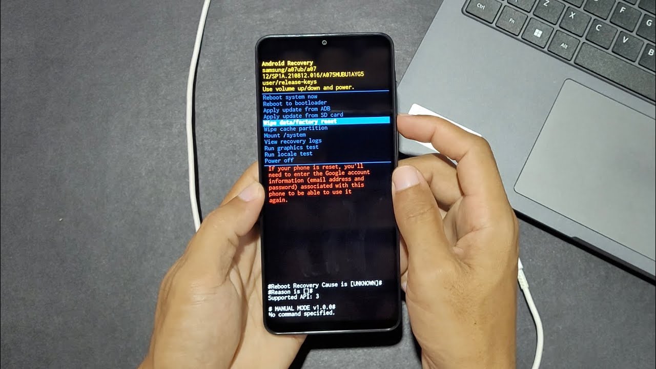 Como Formatar o Galaxy A07 (Hard Reset)
