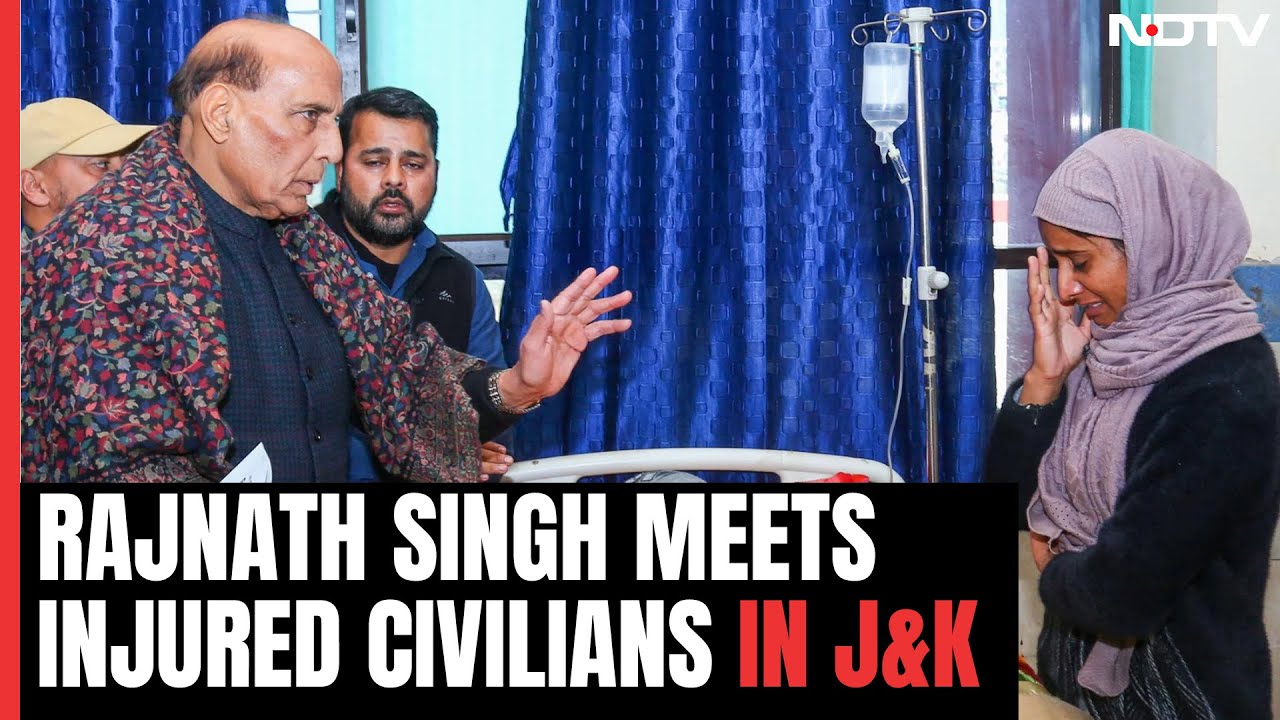 Rajnath Singh Meets Injured Civilians In J&K After 