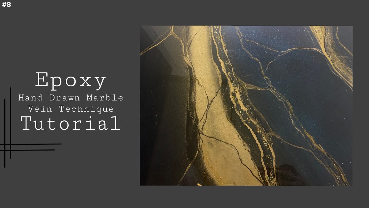 How To: Create A Marble and Gold Vein Technique Epoxy