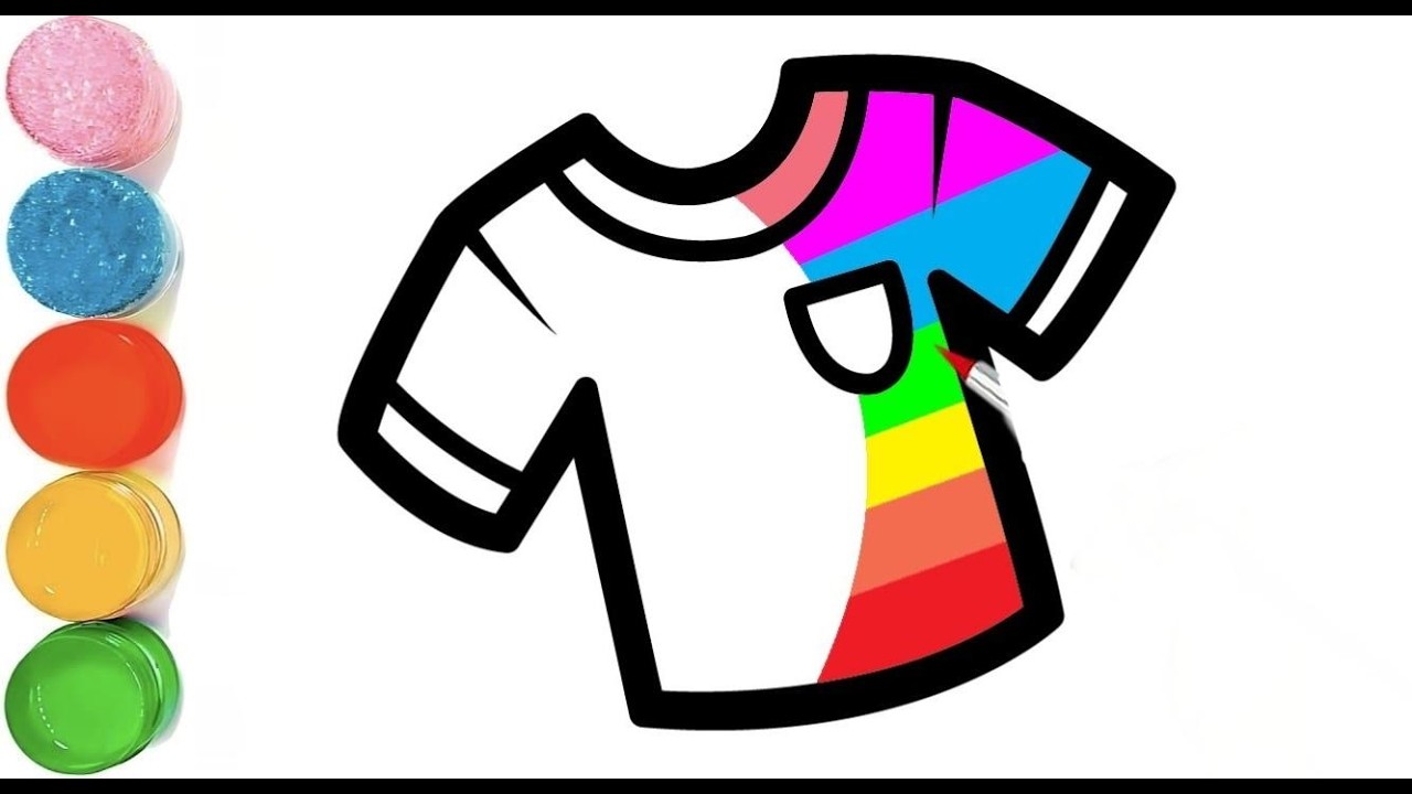 How To Draw a Clothes Drawing | Boys Tshirt 👕 Drawing For Kids | Beautiful Tshirt Drawing