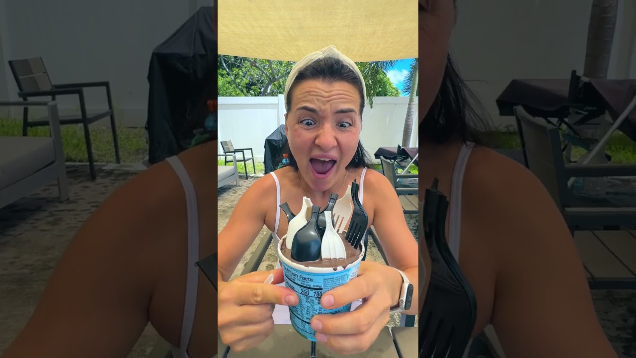 She BROKE all the SPOONS on the ICE CREAM 🍦🥄😱 #shorts #khamitovy #martaandrustam