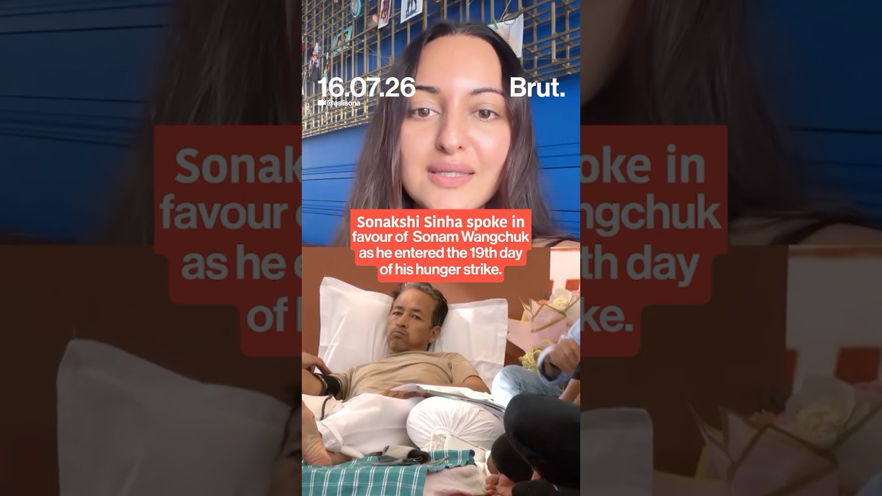 Actor Sonakshi Sinha joined the growing support for Sonam Wangchuk.
