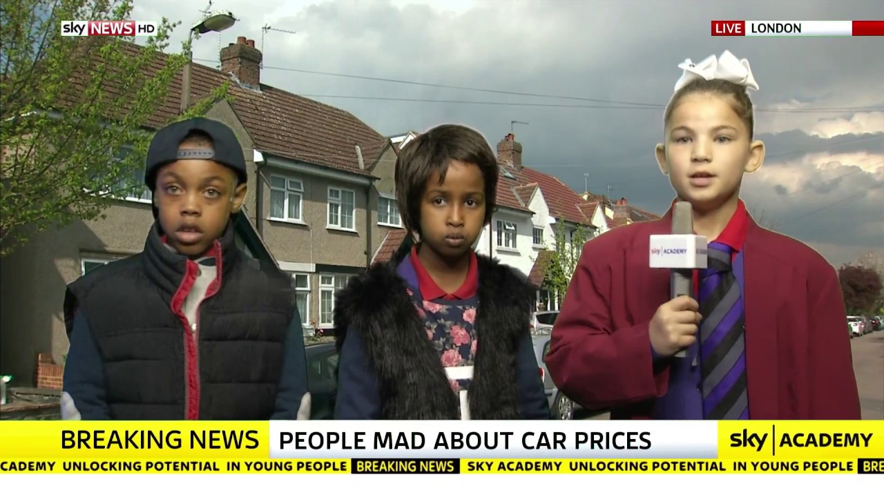 Woodpecker pupils make Sky News report with Kay Burley