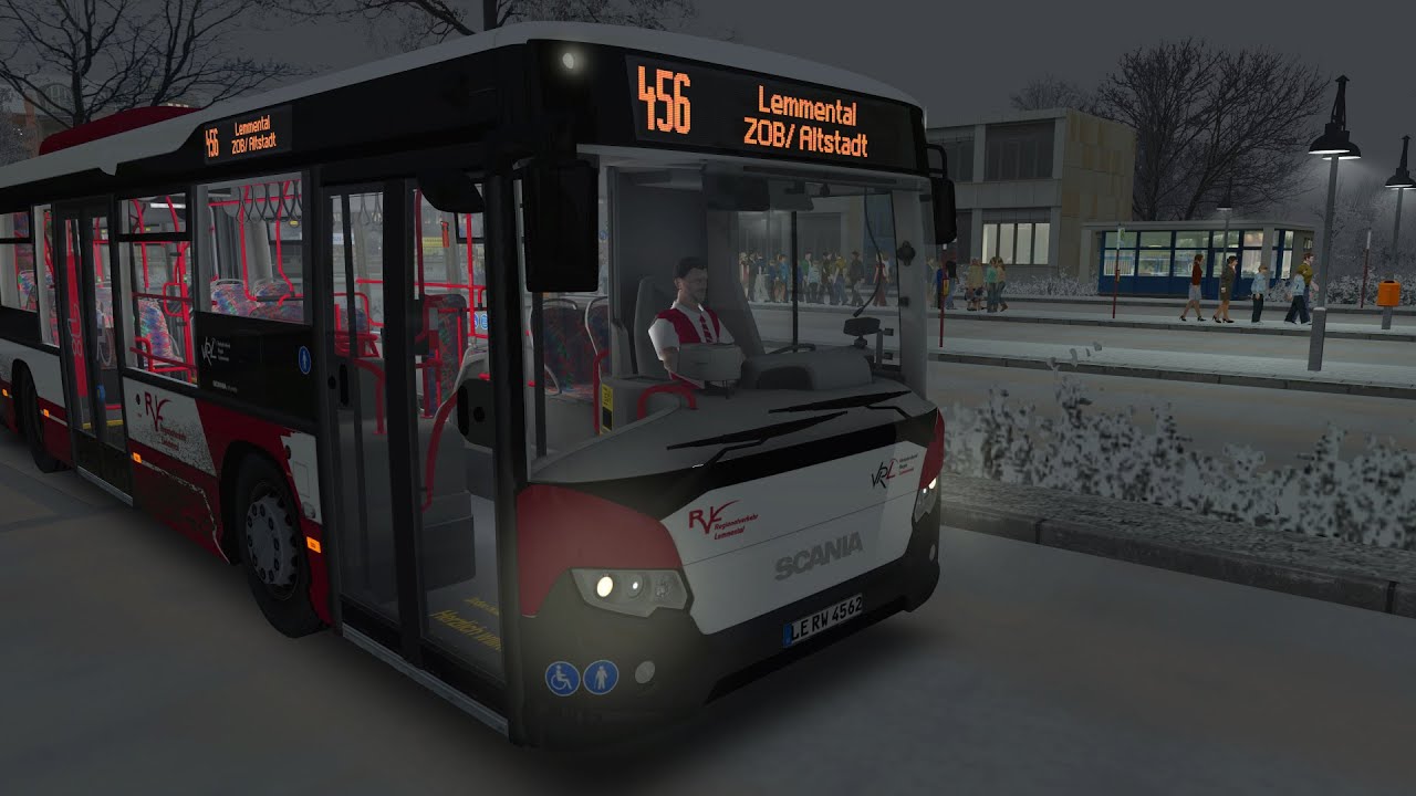 LET`S PLAY OMSI 2 / Unterwegs mit dem Scania CityWide GN14 in Lemmental V3 / Linie 456