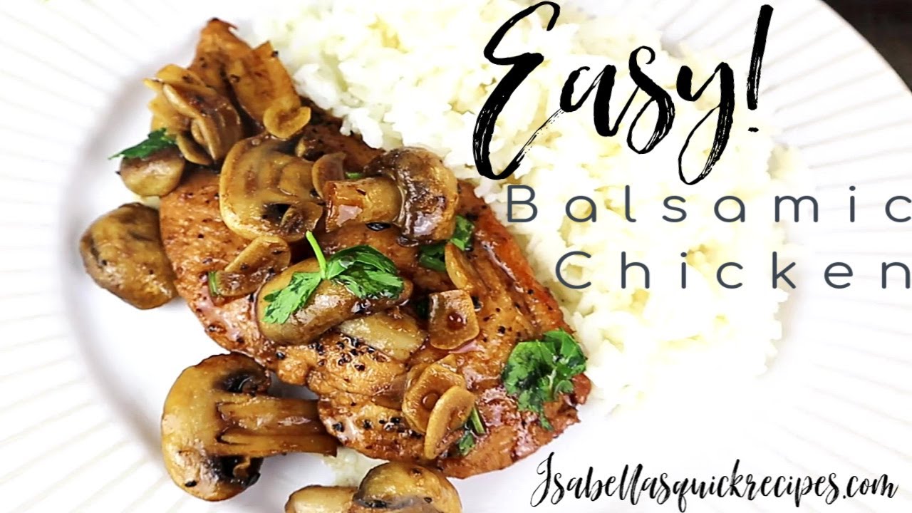 15 minute Balsamic Chicken || Quick & Easy || Dinner Recipes