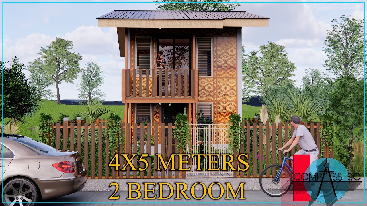 4X5 METERS TWO STOREY HALF AMAKAN W/ 2 BEDROOM