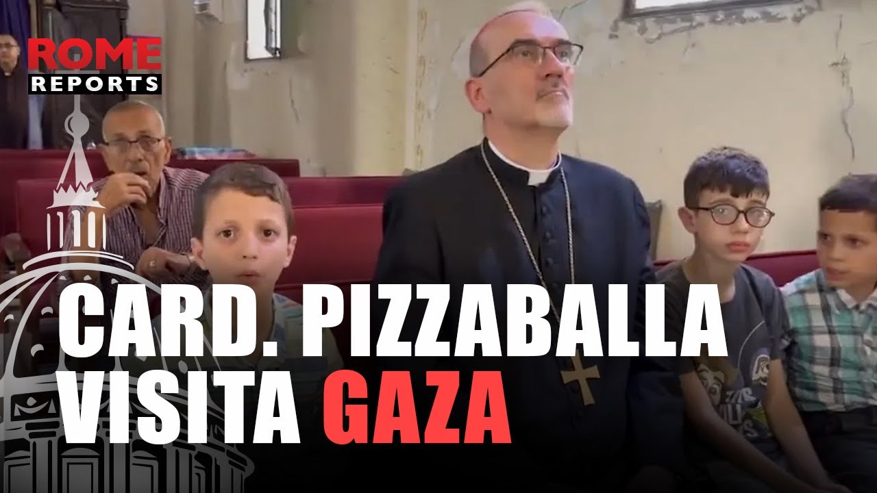 Así fue la visita del cardenal Pizzaballa a GAZA tras el BOMBARDEO