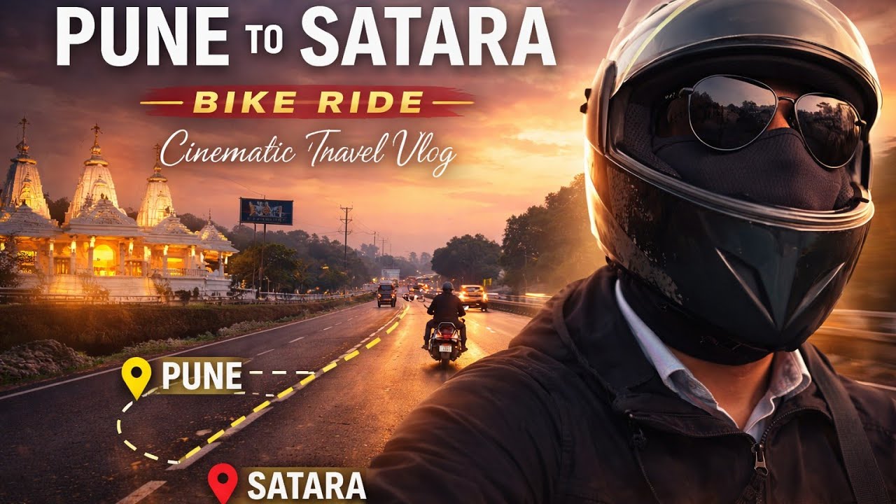 Pune to Satara ride ! Accident se bach gaye...