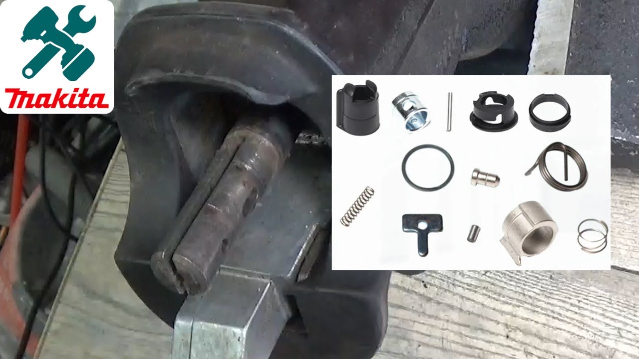 How to assemble Makita reciprocating saw blade holder grip clamp DJR187, JR3050, JR3070