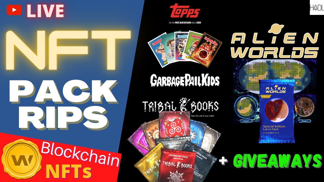 Alien Worlds Land NFT Pack Openings (+ GPK, Tribal Books) + Giveaways