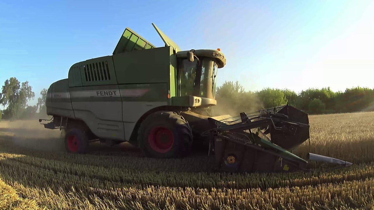 Żniwa 2019 z Fendt 8370p / John Deere 6140 / Jonh Deere V451R