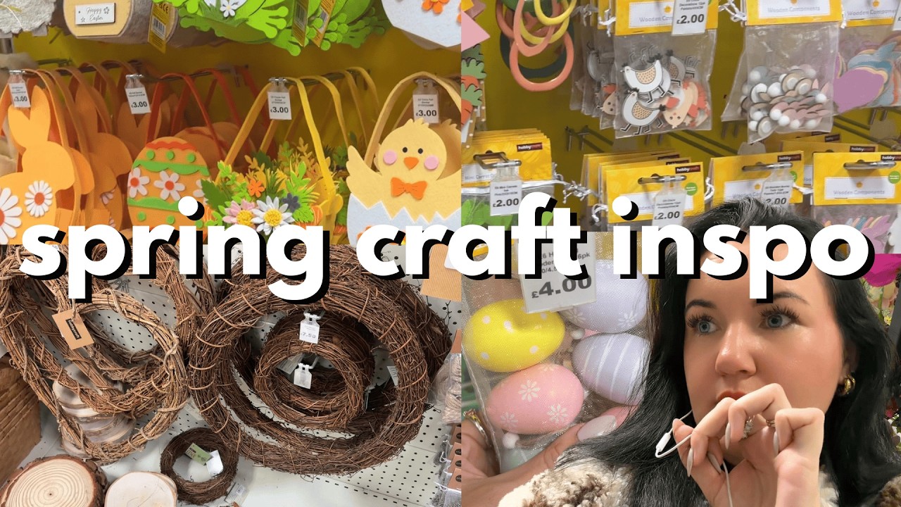 Ищете идеи для пасхальных поделок в Hobbycraft? Новинки весны 2026 года!