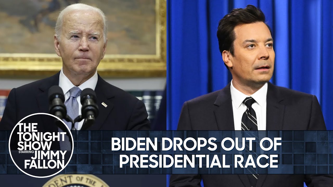 Biden Drops Out of Presidential Race, Endorses Kamala Harris | The Tonight Show