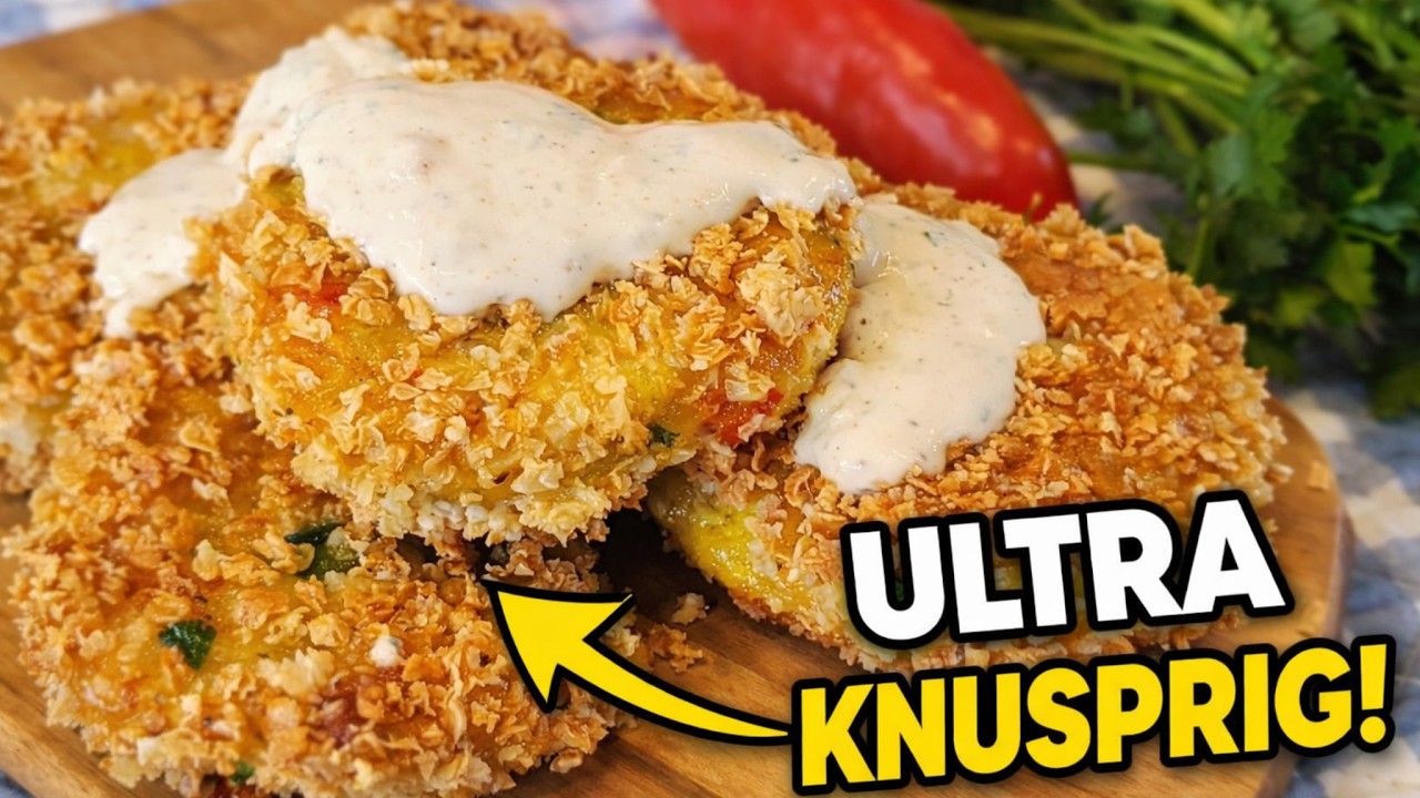 Diese Kartoffel Patties sind SO knusprig! 🤤 Einfaches Rezept mit Panko