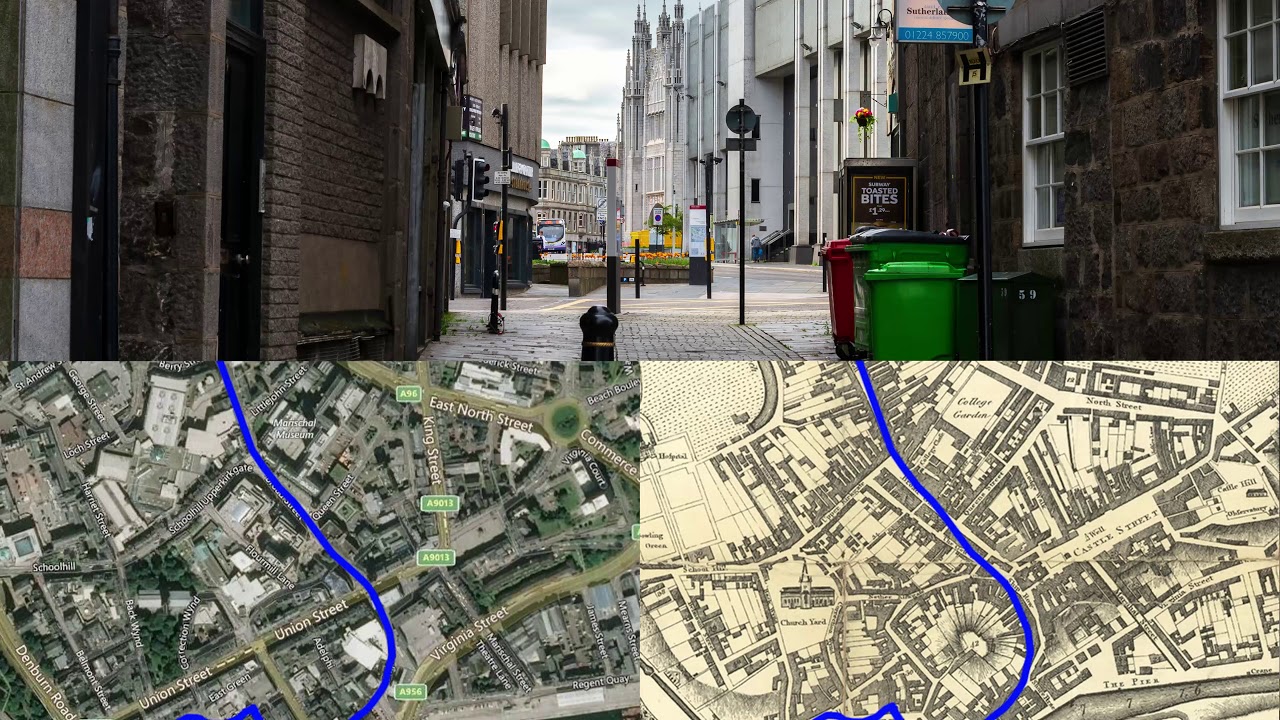 A walk along Aberdeen's Ancient Highway with old maps