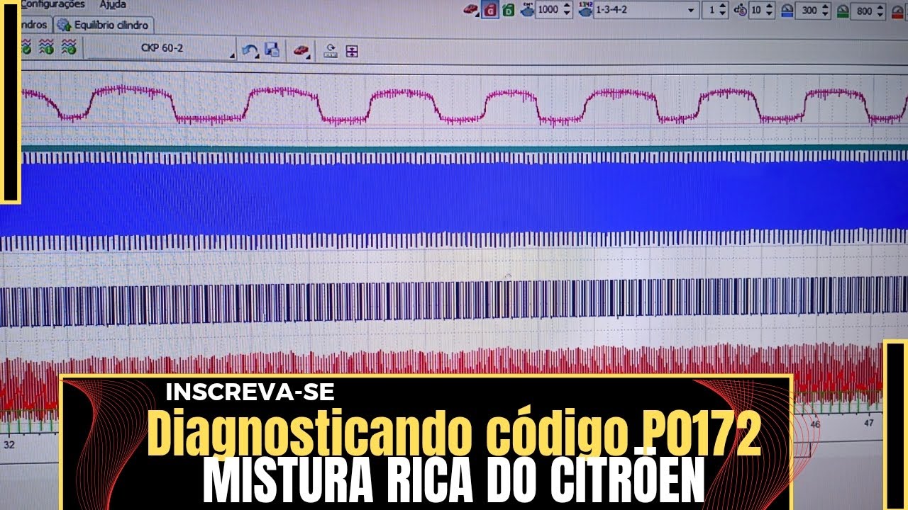 Mistura rica P0172 causada pelo atuador dos variadores do motor.