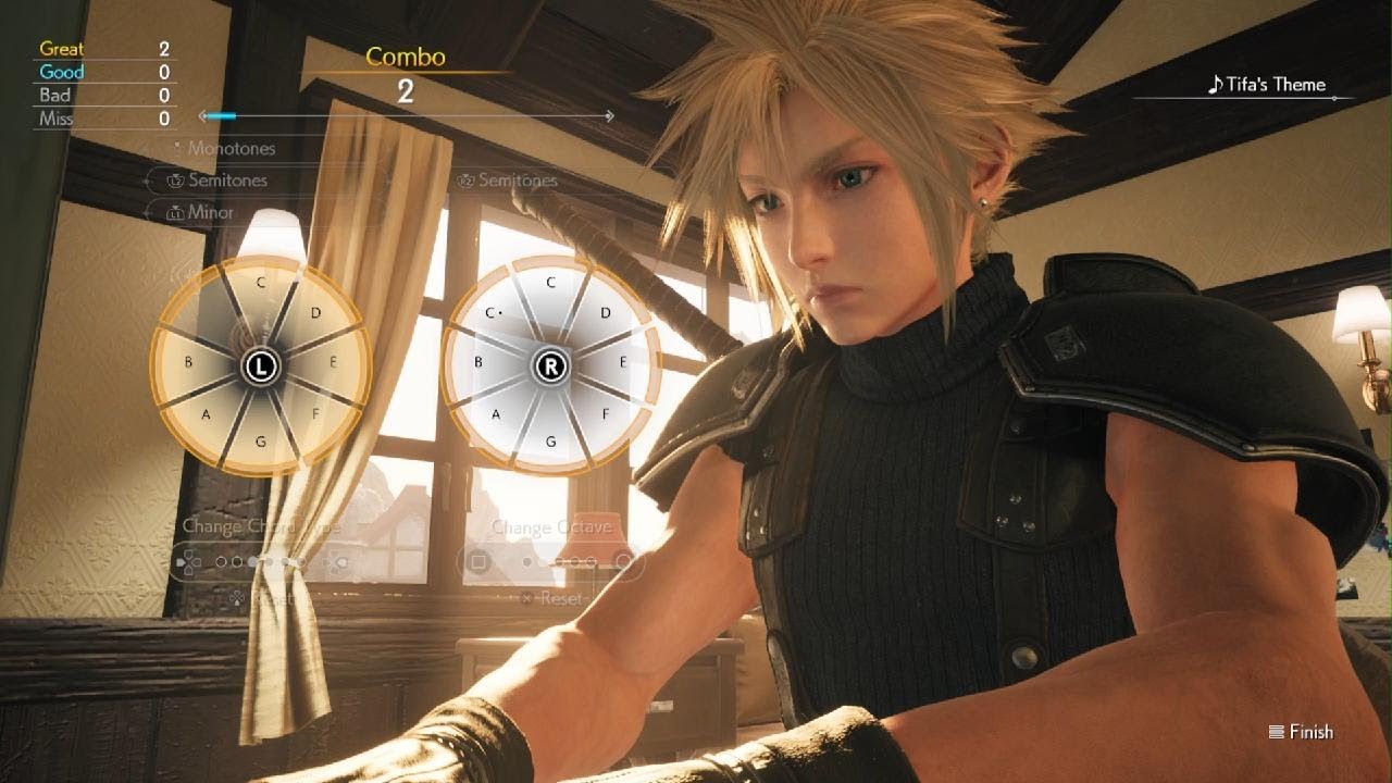 FINAL FANTASY VII REBIRTH Demo Piano Mini Game Tifa's Theme Perfect Run