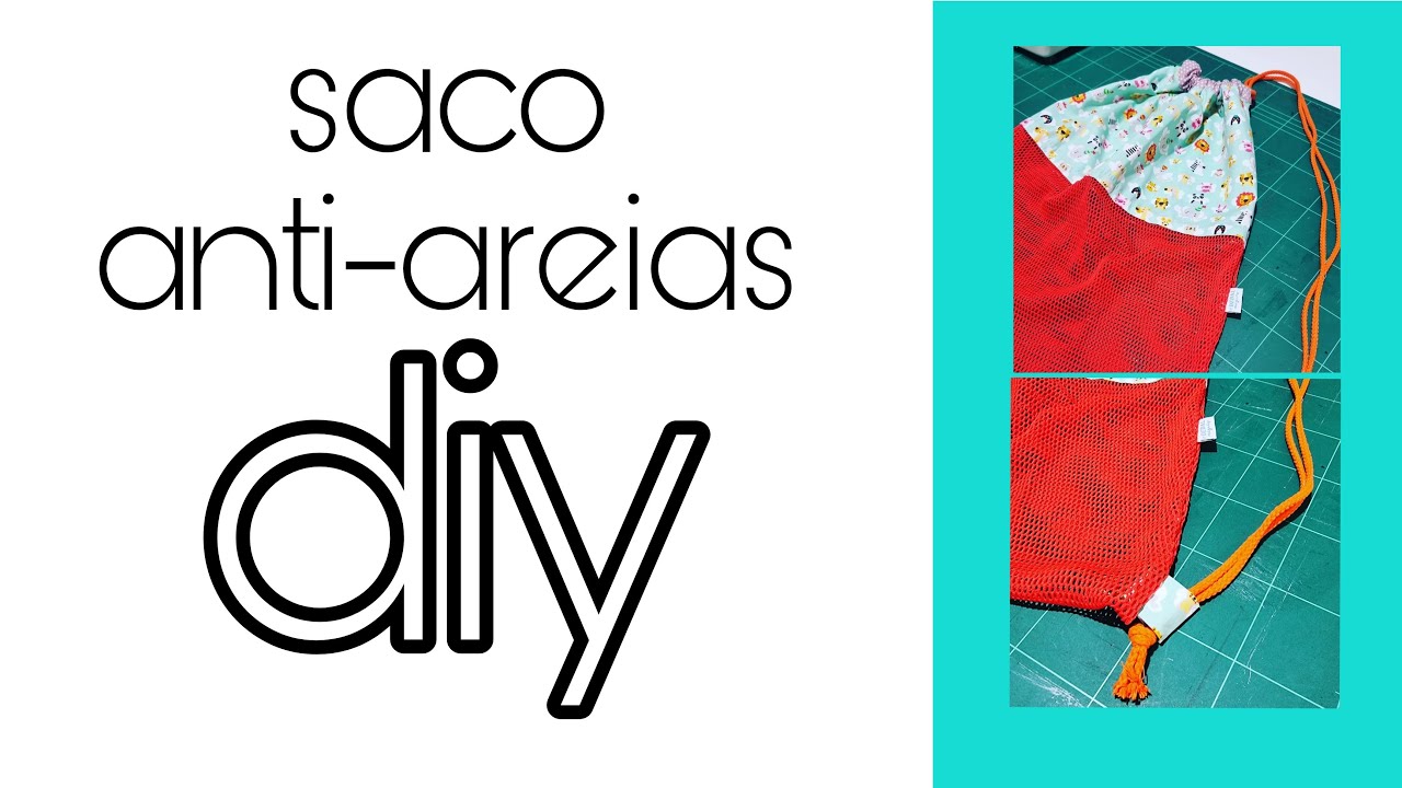 Saco anti-areias para praia DIY