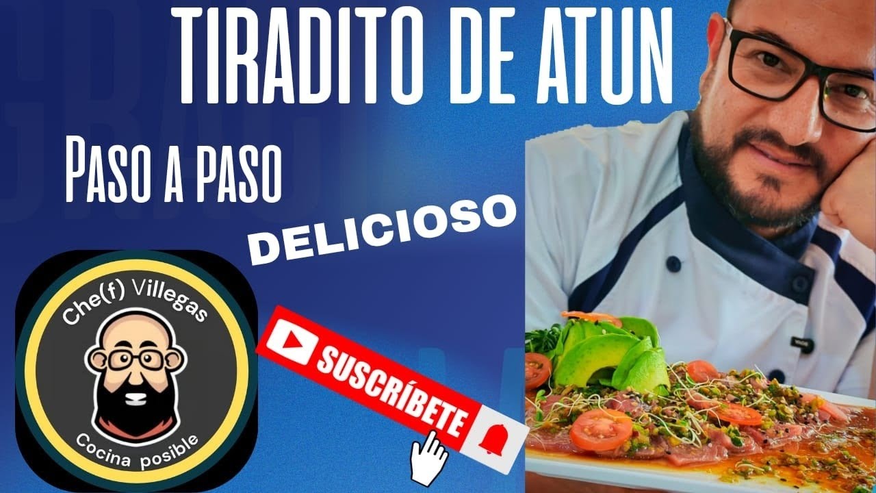 El mejor Tiradito de atún, receta autentica
