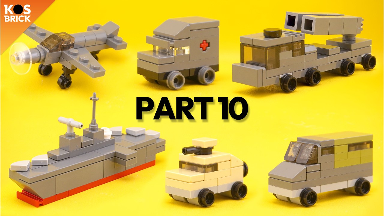 Lego Military Mini Vehicles - Part 10 (Tutorial)