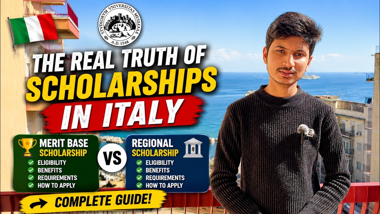 The Real Truth About Scholarships in Italy 🇮🇹 | Merit Based vs Regional Scholarship