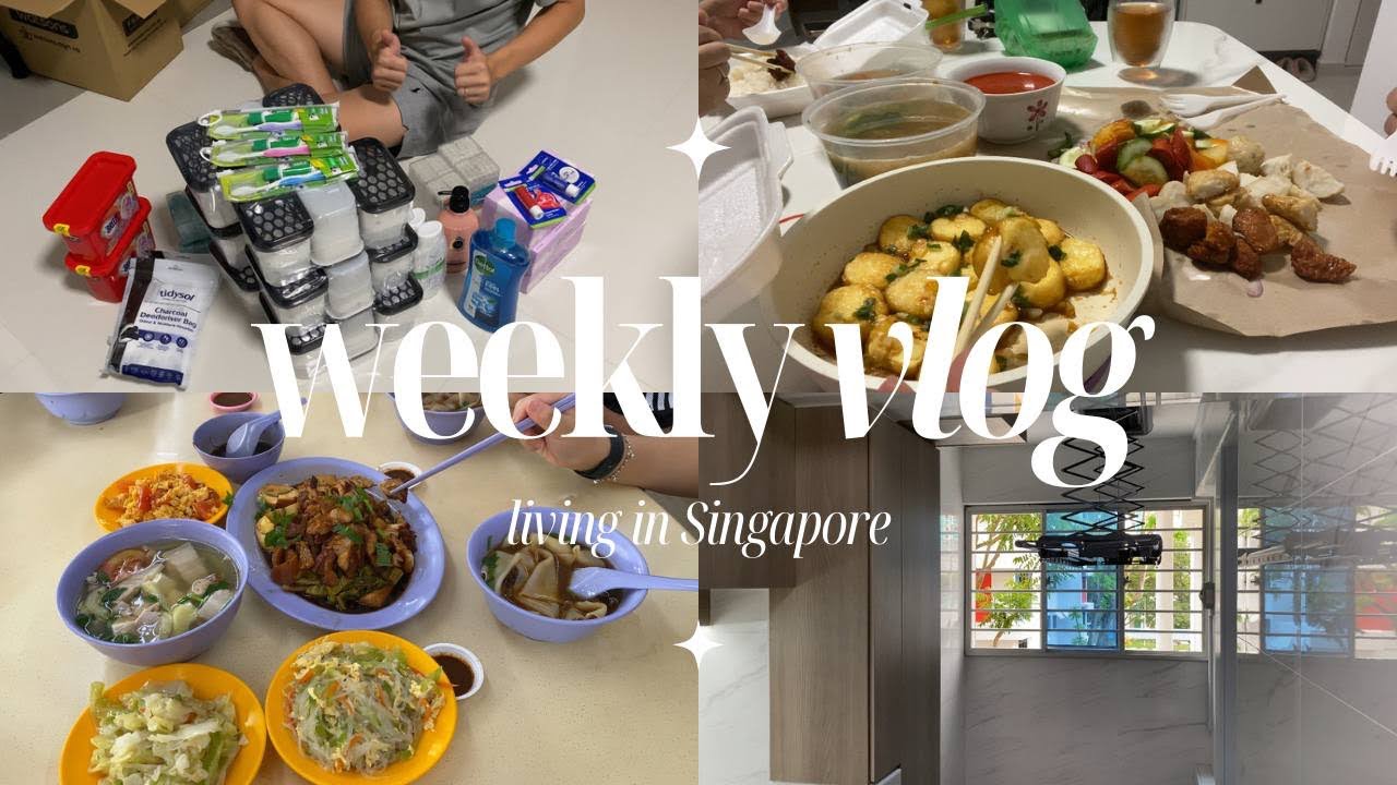 Living in Singapore | What I do and eat | Self care, Taobao unboxing, fell sick, gift for parents 🏠
