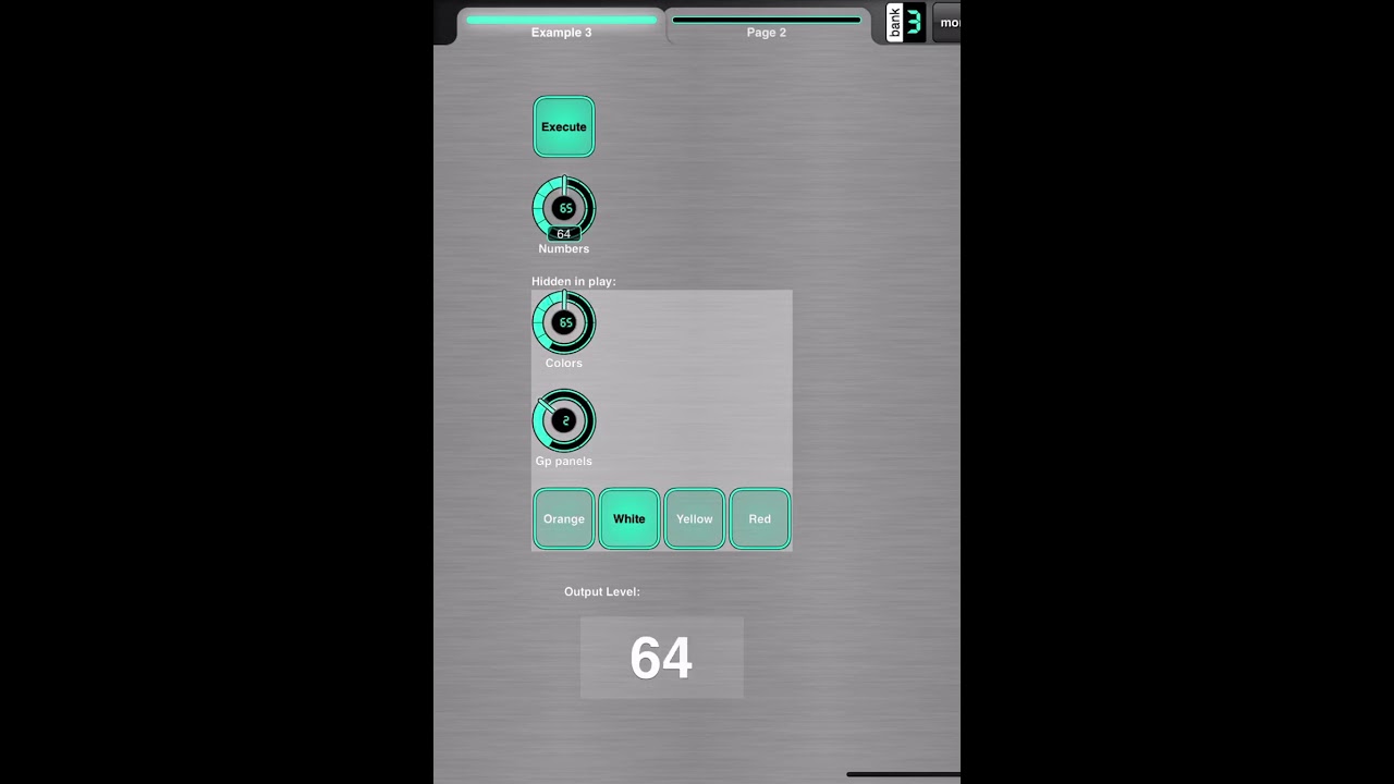 Midi Designer Pro 2 Version 2.175 new feature example - dynamic labels
