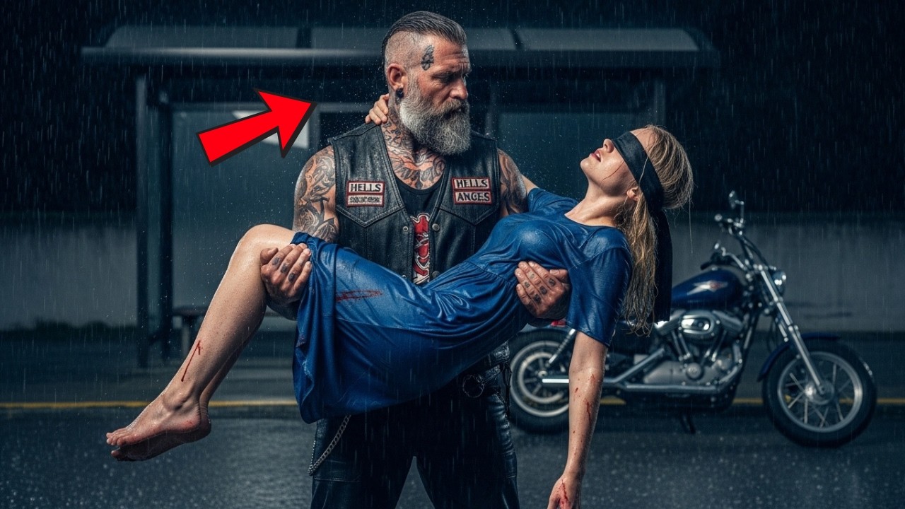 A Hells Angel Found a Blind Girl Abandoned at a Bus Stop — The Truth Hit Hard