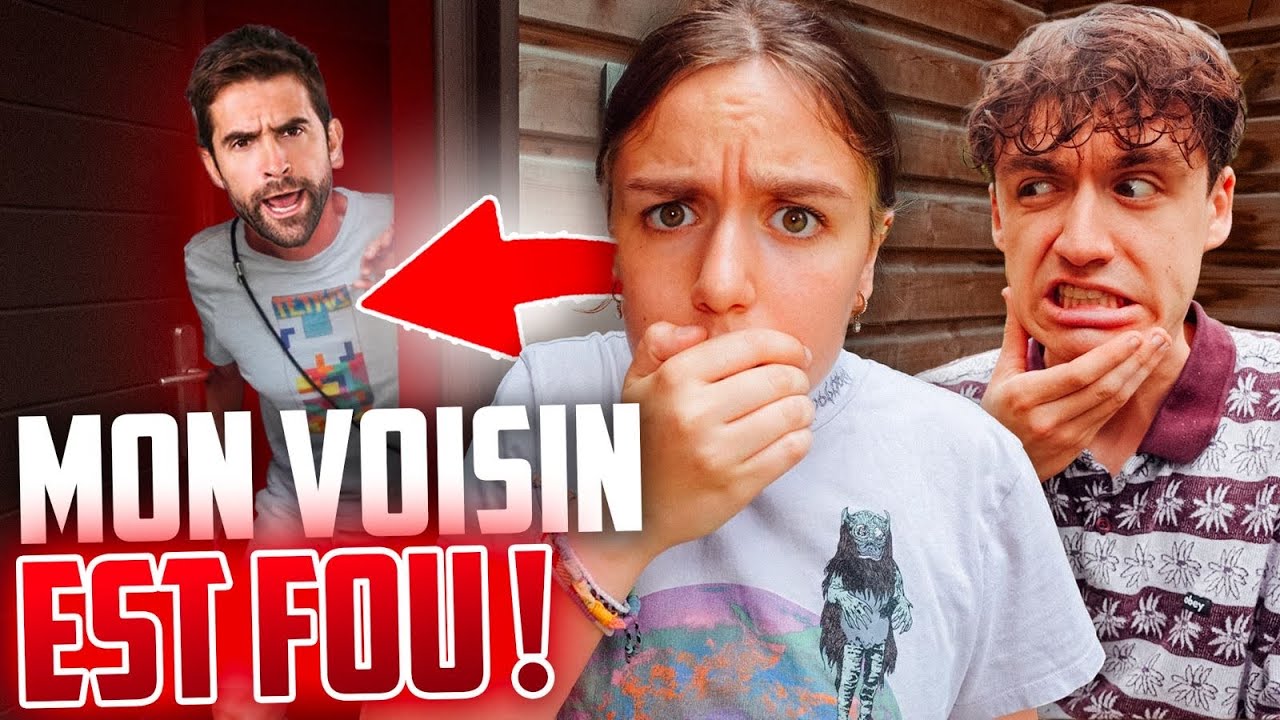 NOTRE VOISIN EST DEVENU FOU ! IL VEUT TOUT CASSER CHEZ NOUS ! - PINK LILY