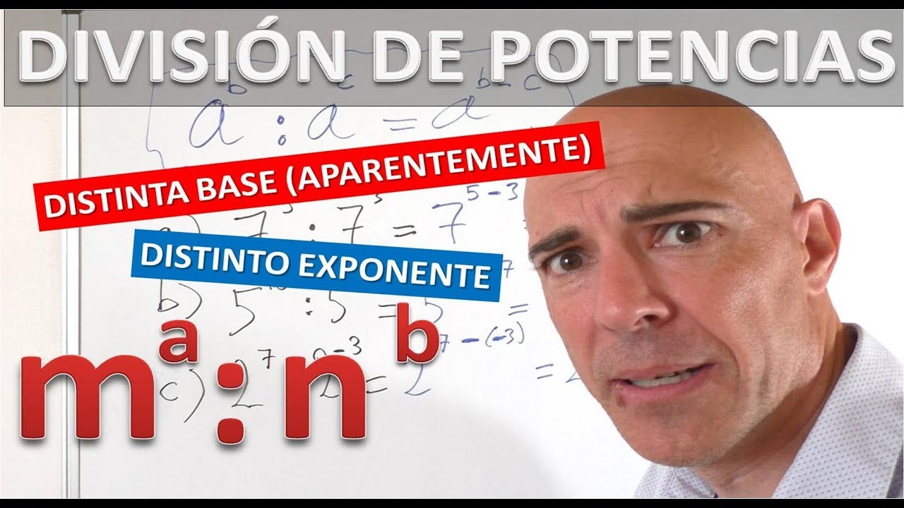 BASES distintas en potencias | Aquí está la solución para hacer divisiones