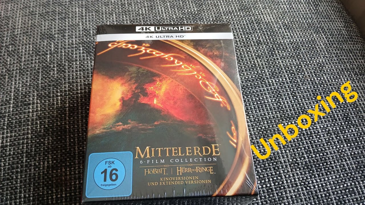 Mittelerde 6 Film Collection 4k Unboxing