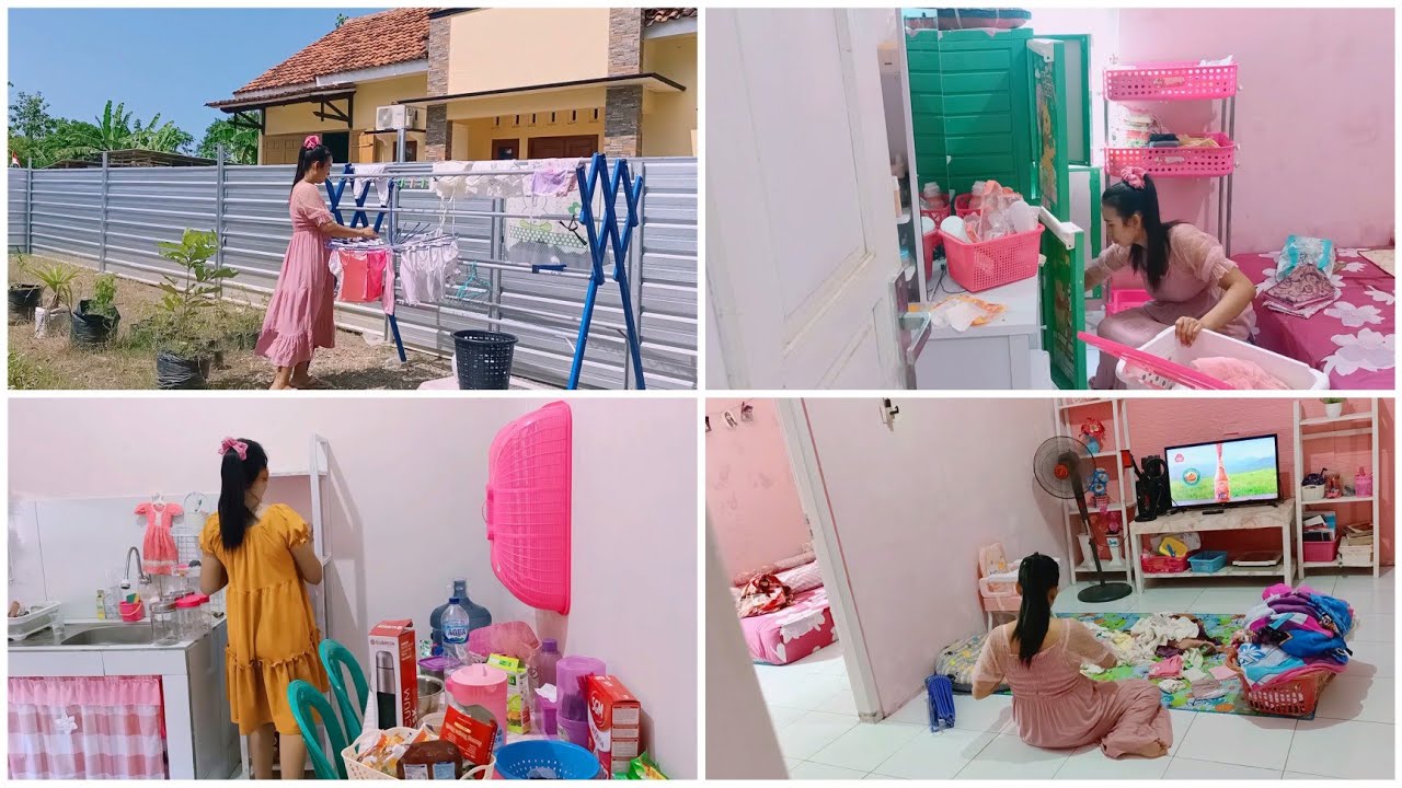 Pulang ke rumah pink langsung gercep beberes||Pindahin barang2 cessa kekamar belakang