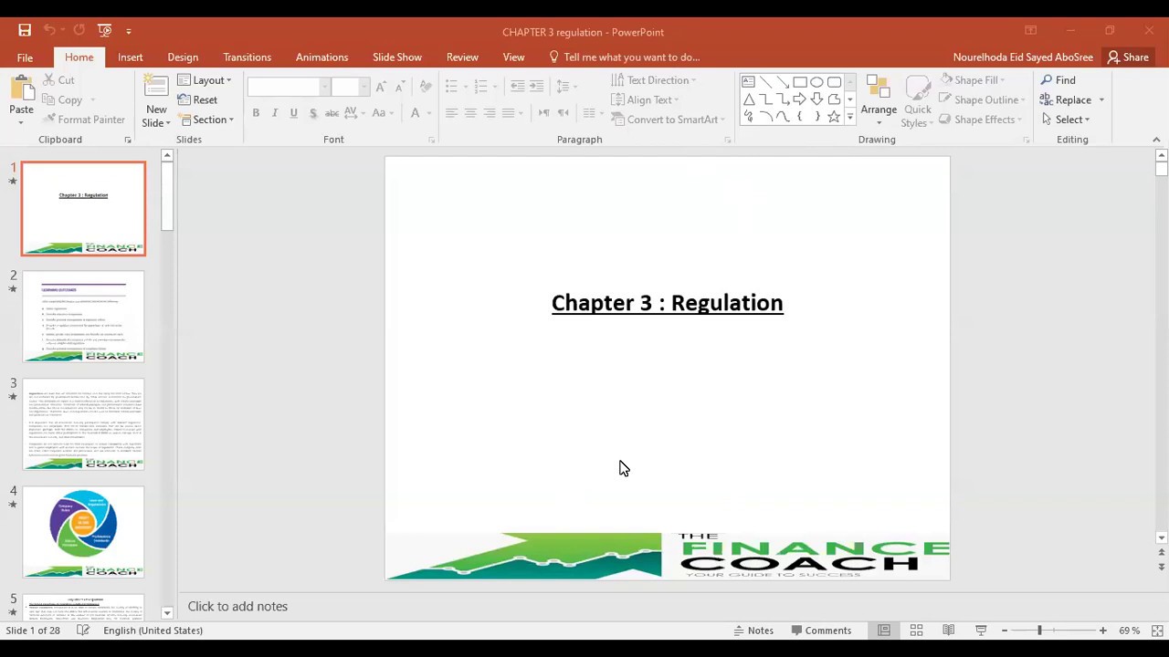 CFA Investment Foundation Chapter 3 - Regulations - Mr. Moataz Hamed