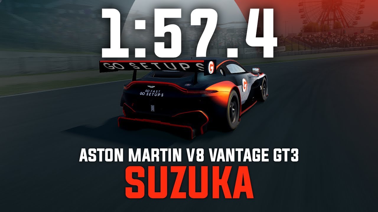 Suzuka 1:57.4 - Aston Martin V8 Vantage GT3 - GO Setups | ACC 1.10.3