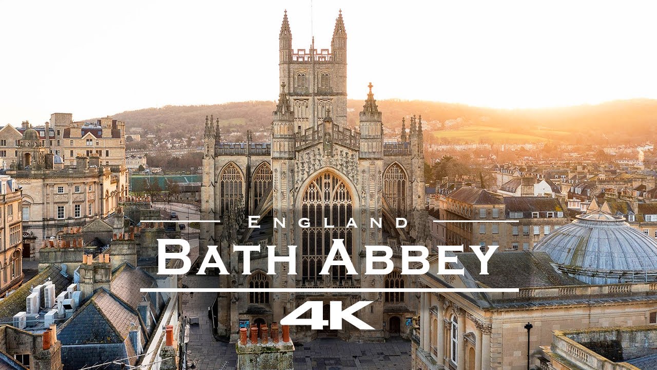 Bath Abbey, England 🏴󠁧󠁢󠁥󠁮󠁧󠁿🇬🇧 - by drone [4K]