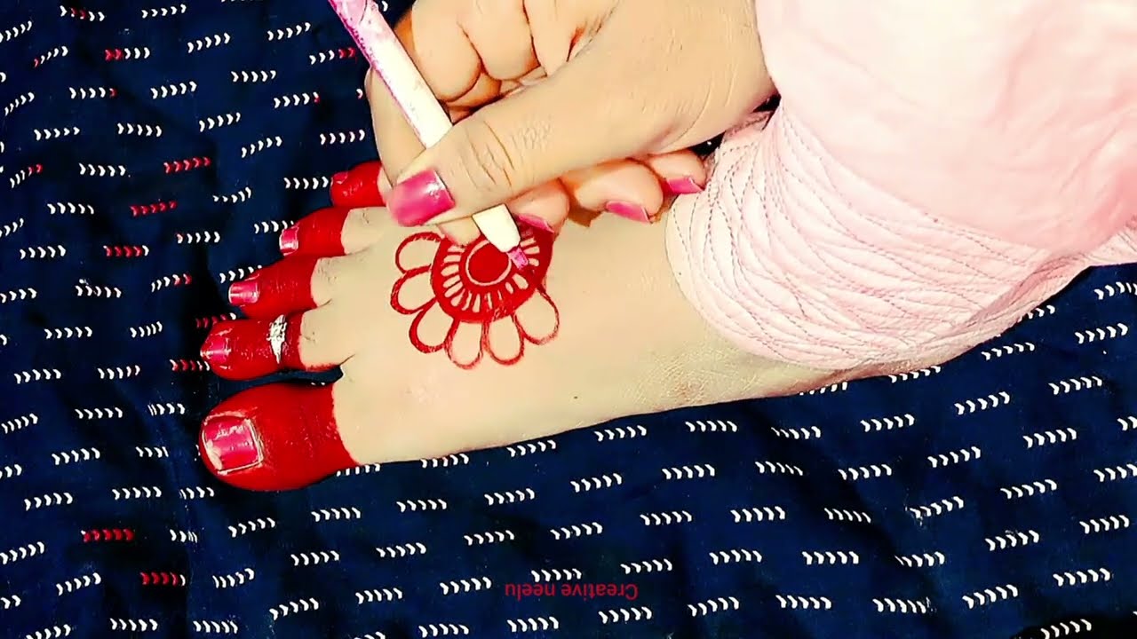 Easy flower alta designs_new feet alta design || simple alta design 2026