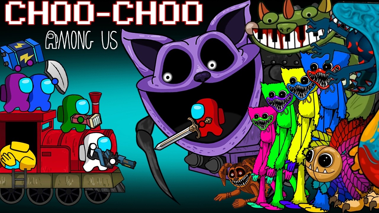 MINI CREWMATE VS CHOO-CHOO P.O.P.P.Y P.L.A.Y.T.I.M.E
