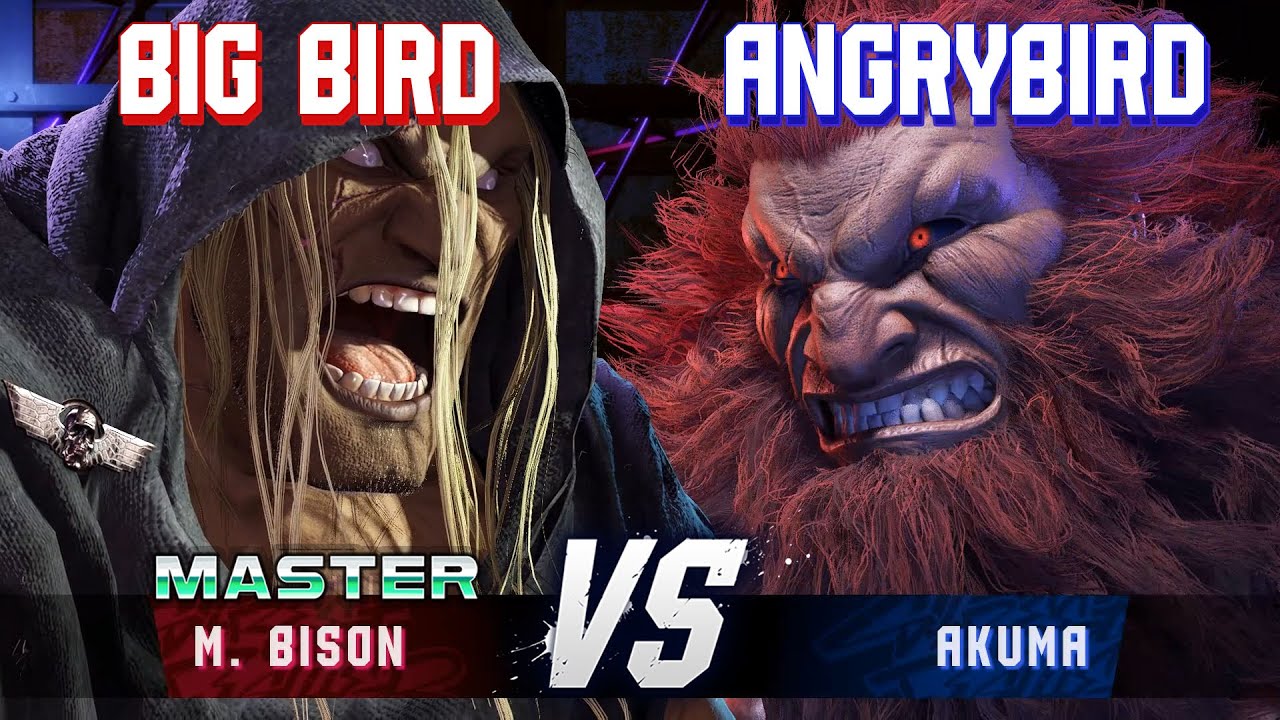 SF6 ▰ BIG BIRD (M.Bison) vs ANGRYBIRD (Akuma) ▰ High Level Gameplay