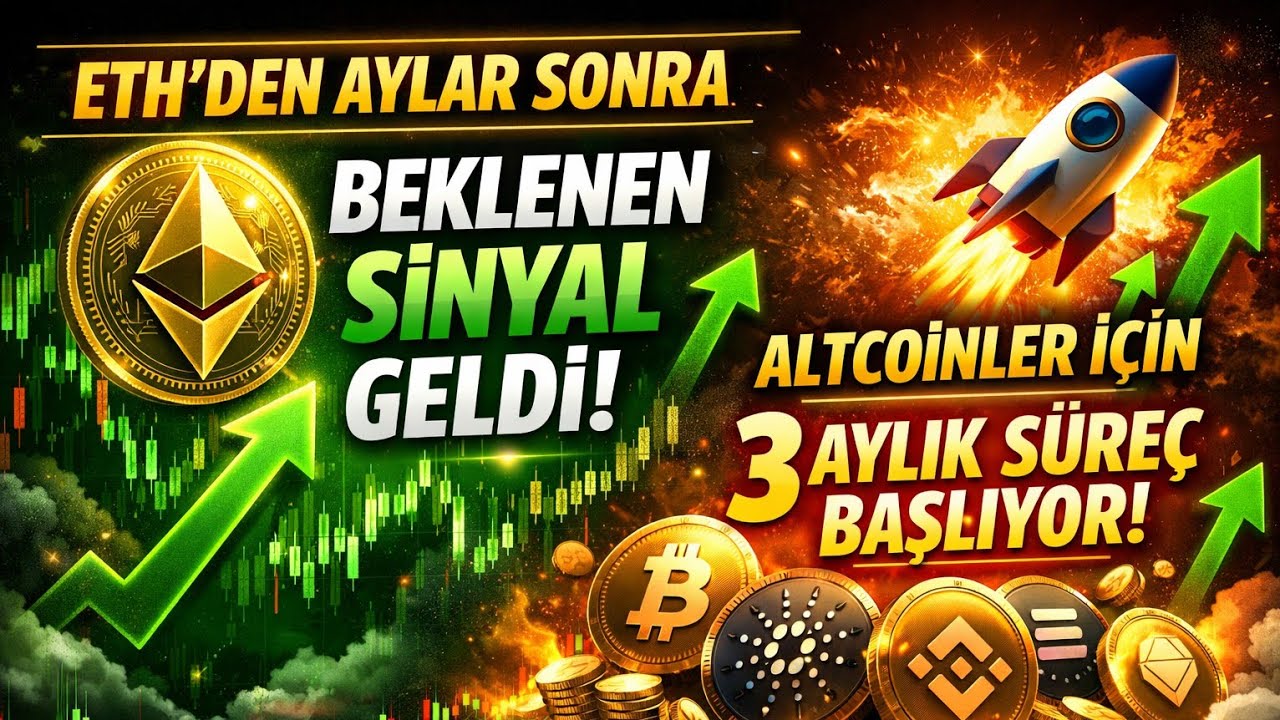 ETHEREUM DAN BEKLENEN SİNYAL AYLAR SONRA GELDİ UYARIYORUM ALTCOİNLER İ&Ccedil;İN 3 AYLIK Y&Uuml;KSELİŞ BAŞLIYOR