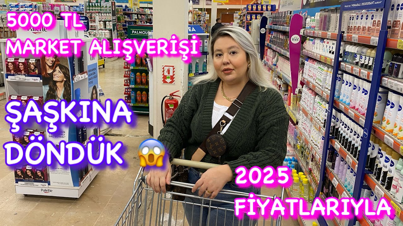 5000 TL’LİK BÜYÜK MARKET ALIŞVERİŞİ 🛒 | 2025 GÜNCEL FİYATLARIYLA EŞİMLE EVİMİZİN İHTİYAÇLARINI ALDIK