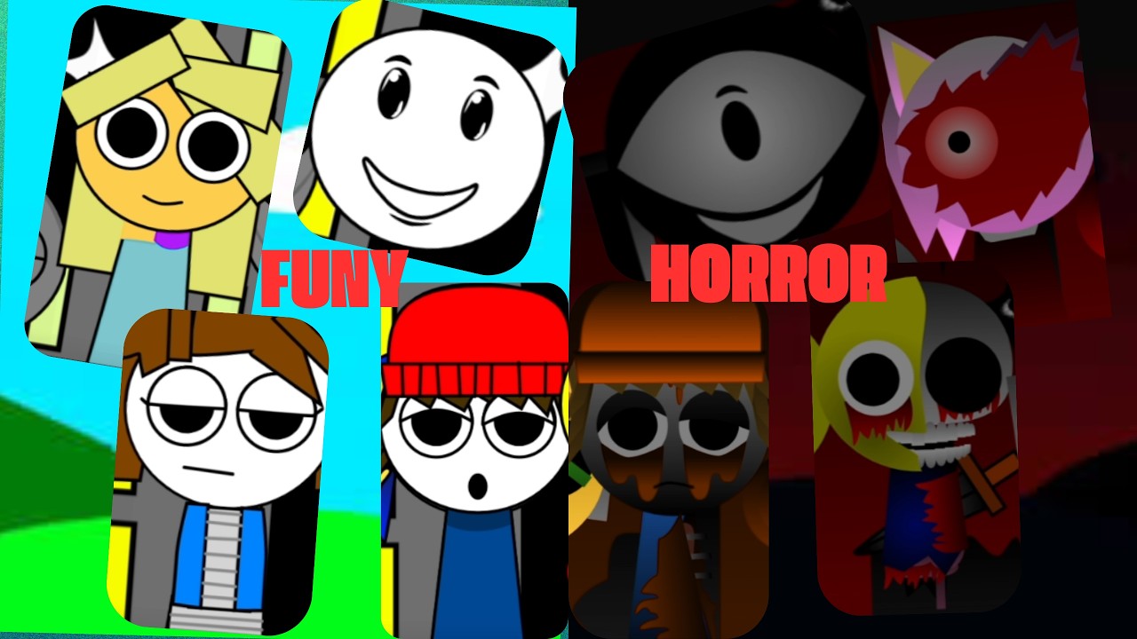 Cute vs Horror Sprunki 😱 The Dark Incredibox Transformation #sprunki#incredibox#sprunkimix