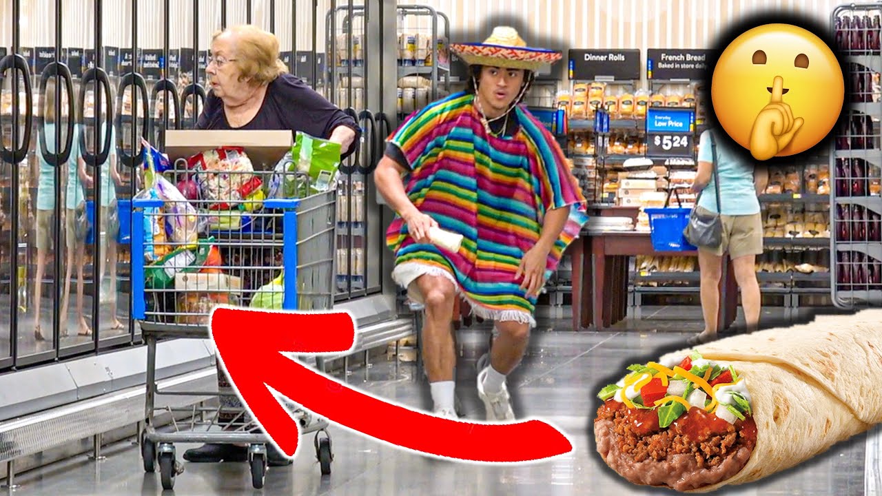 Sneaking BURRITOS into People's CARTS!