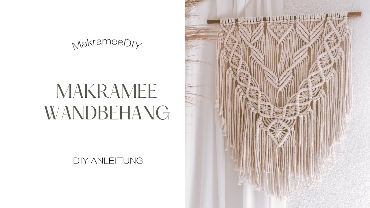 Makramee Wandbehang Winona selber machen / Tutorial, Makramee selber machen, Anleitung für Anfänger