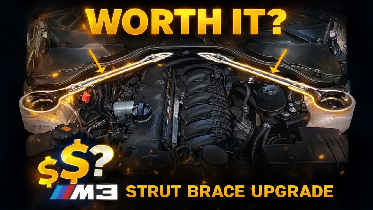 M3 Strut Brace on Non-M E9X I Install + Review