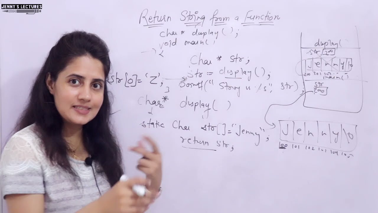 C_98 Return a String from a Function in C | C Language Tutorials