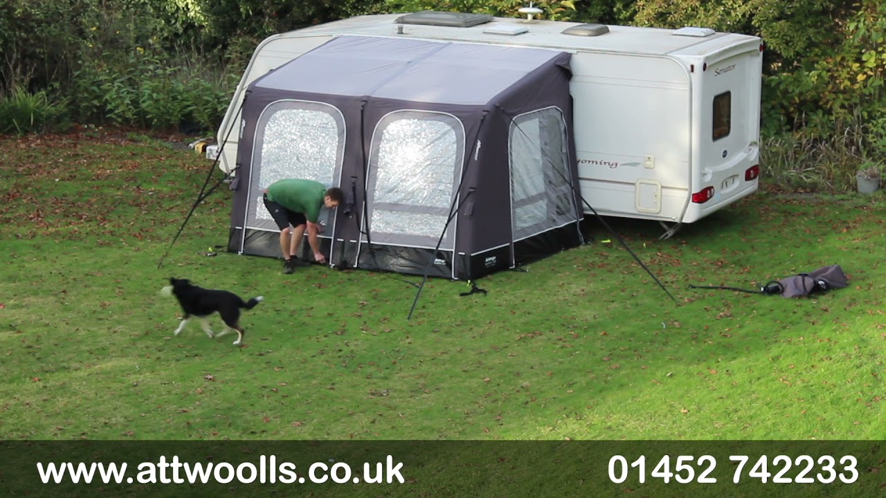 Vango Balletto Air Awning Pitching & Packing Video