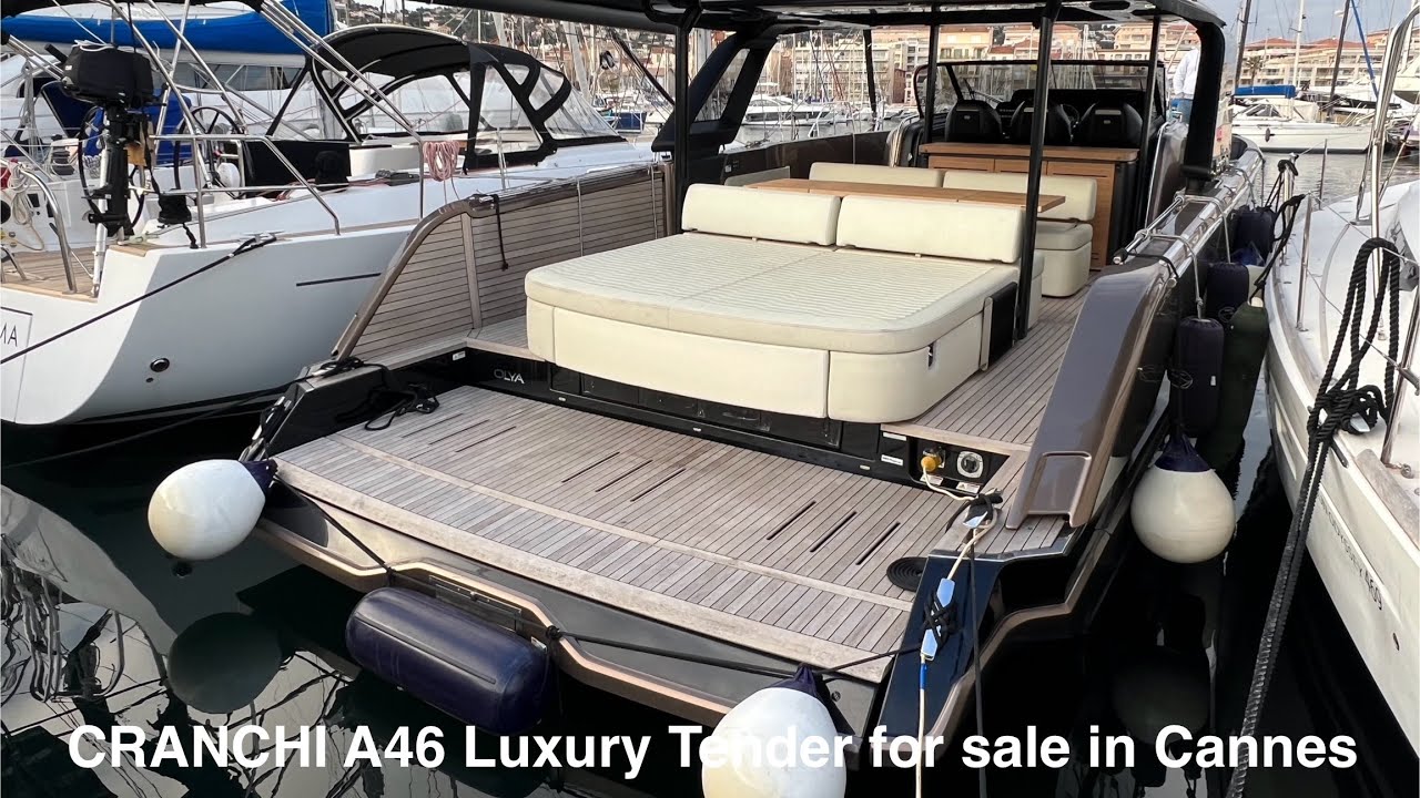 Motoryacht CRANCHI A46 Luxury Tender for sale 1Mio€ auf deutsch #cranchi #motorboat #forsale #france