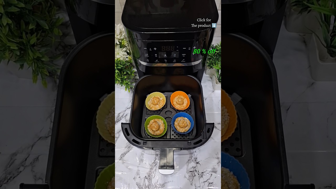 Silicone Cupcake Mould in Air Fryer | Easy Baking Hack 🍰✨