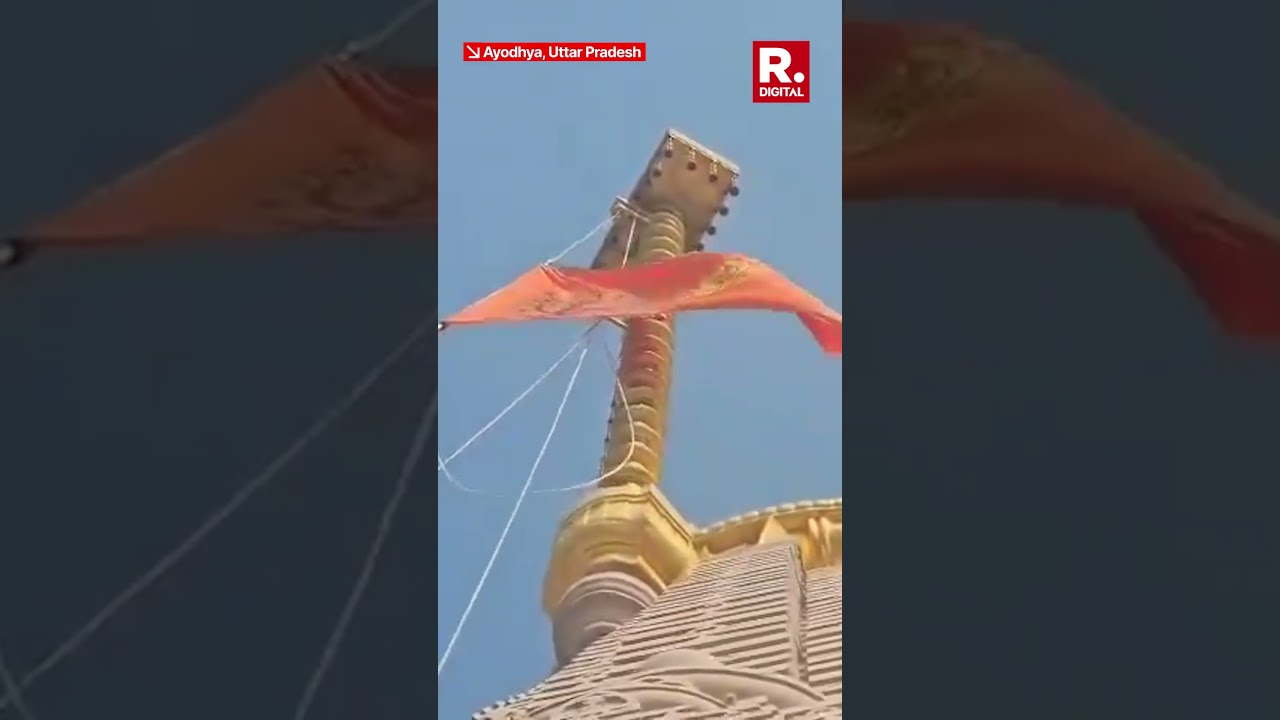 Indian Army Helps Hoist Dharma Dhwaj at Ram Mandir