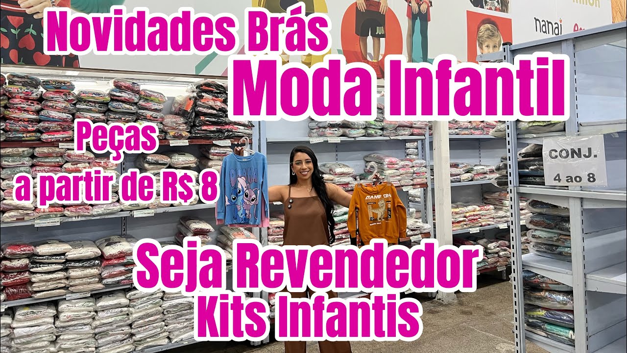 Brás Moda Infantil e Juvenil Kits Volta as aulas: Conjuntos, Calças, camisetas e Blusas 